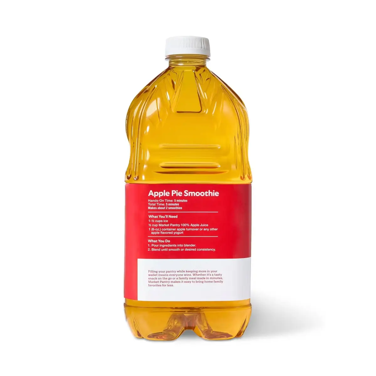 Market Pantry 100% Apple Juice Natural Flavor - 64 fl oz Bottle